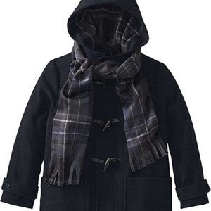 NWT S Rothschild & CO Big Boys Hooded Toggle Coat With Scarf - 14/16